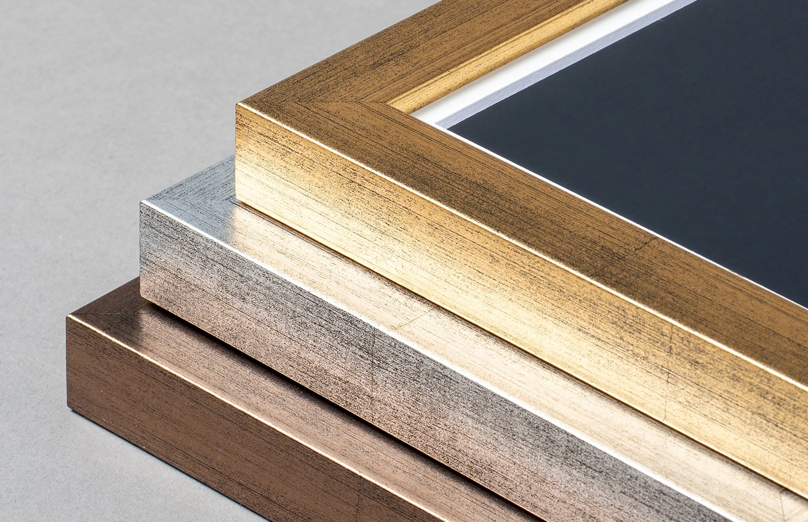 Corners of Classic desk frames in a range of colours